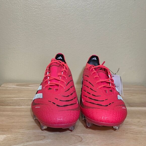 Adidas Predator Elite FG Soccer Cleats Red Pure Victory Pack ID3882 Men's 9.5 - Picture 2 of 7